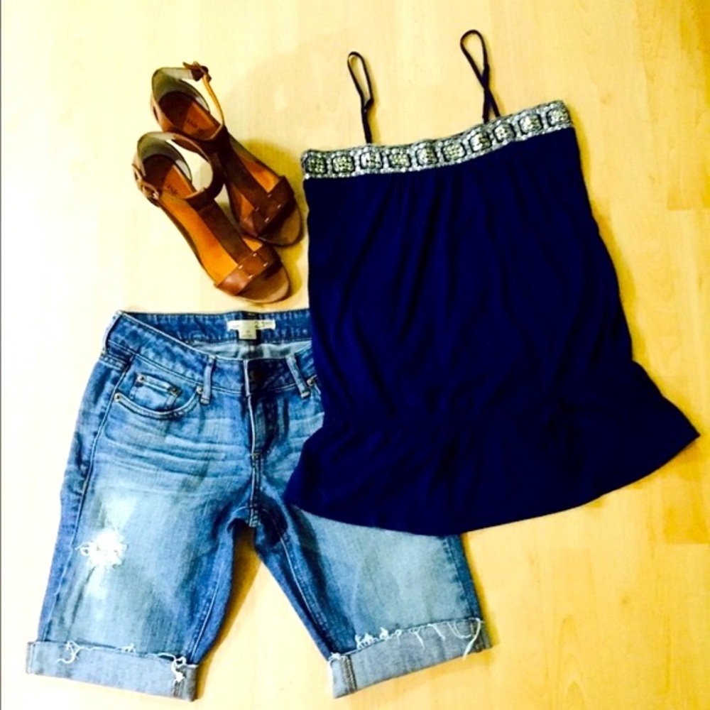 Capris, soft denim jeans